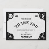 Spirit Board Halloween Carte de remerciements (Devant)