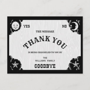 Spirit Board Halloween Dank je Briefkaart