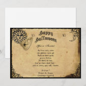 Spirit Board Halloween Halloween Party Kaart (Voorkant / Achterkant)