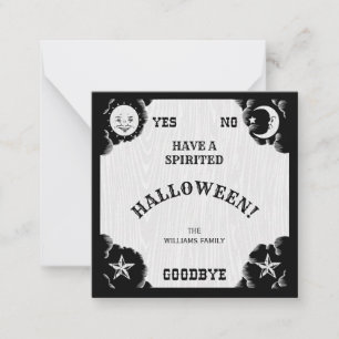 Spirit Board Halloween Kleine Notitiekaart Notitiekaartje