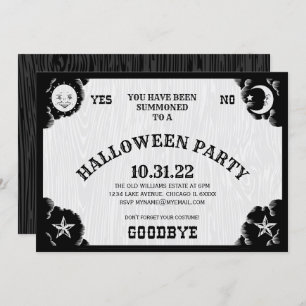 Spirit Board Halloween Party Invitation Kaart