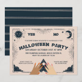 Spirit Board Halloween Party Kaart (Voorkant / Achterkant)