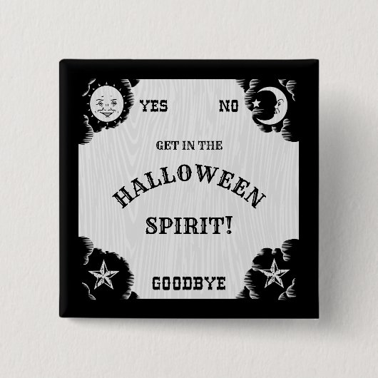 Spirit Board Halloween Pinback Button (Voorkant)
