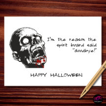 Spirit Board Nam Totenuur Afscheid Funny Zombie Ha