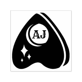 Spirit Board Planchette met Initialen Zelfinktende Stempel