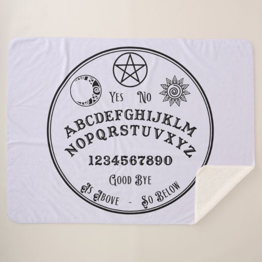 Spirit Board Sherpa Blanket Deken (Voorkant (horizontaal))