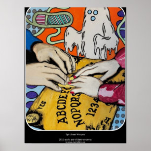 'Spirit Board Whispers' Schilderij op een Poster