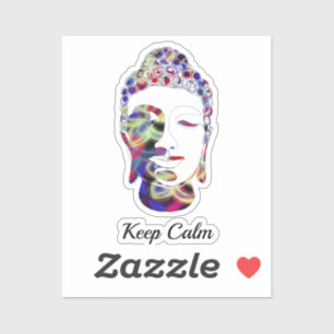 Spirit Butterfly abstract getekend Boeddha silhoue Sticker