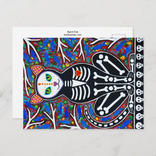 Spirit Cat Briefkaart (Voorkant / Achterkant)