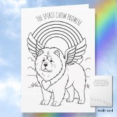 SPIRIT CHOW PROMISE Memorial Folded Greeting Card Kaart