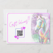 Spirit Coloré Pony Invitation Anniversaire (Dos)