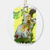 Spirit Dance Native American Kerstannament Keramisch Ornament (Links)