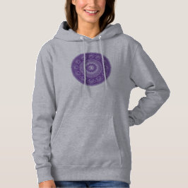 Spirit Dodecahedron Paars Mandala Womens Hoodie