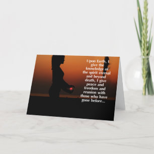 Spirit Eternal Dark Mother Wiccan Sympathy Card Kaart
