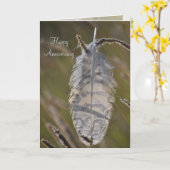 Spirit Feather Anniversary Kaart (Gele Bloem)