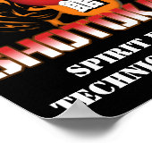 Spirit First Technique Second Shotokan Tiger Poster (Hoek)