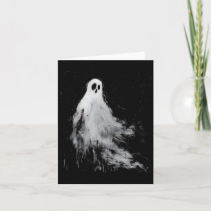 Spirit Ghost Horror Spooky Enge Halloween Grunge Kaart