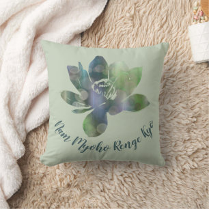 Spirit Groene Cirkel Lotus Bloem Nam Myoho Renge Kussen