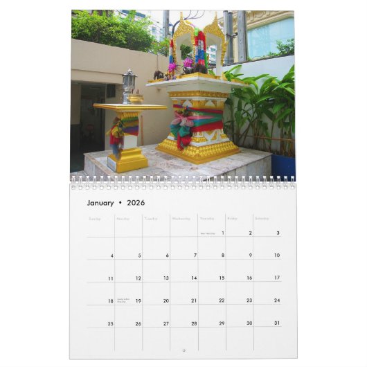 Spirit Houses of Thailand Kalender (Jan 2026)