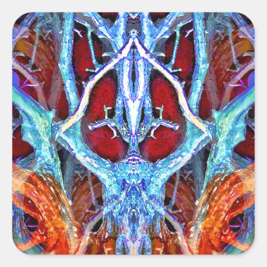 SPIRIT IN DE BOOM VIERKANTE STICKER (Voorkant)