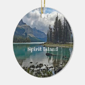 Spirit Island Jasper National Park Ornament (Links)