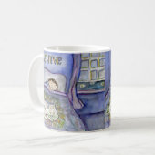 Spirit Kitty Cat Art Café Mug (Devant gauche)