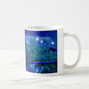Spirit Lights Blue Night Marshy Meadow Orbs Koffiemok