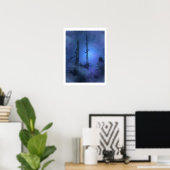"SPIRIT MIST" Blue Forest Poster (Thuiskantoor)