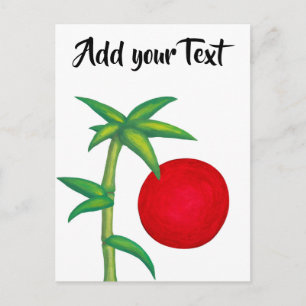 Spirit of Asia Bamboo and Sun-symbool Briefkaart