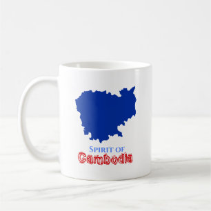Spirit of Cambodia Blauwe kaart Koffiemok