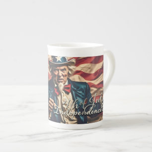 Spirit of Freedom in rood, wit en blauw Porselein Kop