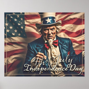 Spirit of Freedom in rood, wit en blauw Poster