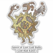 Spirit of Lost Golf Balls Sticker (Voorkant)