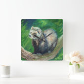 Spirit of Polecat Vierkante Klok (Huis)