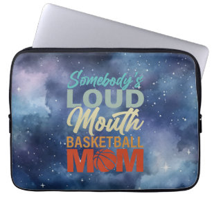 Spirit of Somebody's Loud Mond Basketbal Mama Laptop Sleeve
