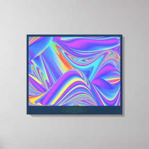 Spirit of Summer Breeze Abstracte 3D Rainbowart Canvas Afdruk