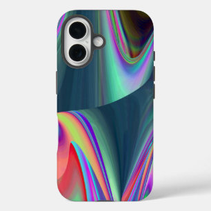Spirit of Summer Breeze , Abstracte 3D Rainbowart iPhone 16 Hoesje