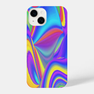 Spirit of Summer Breeze , Abstracte 3D Rainbowart iPhone 14 Hoesje