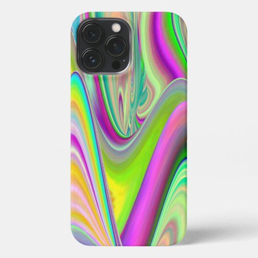 Spirit of Summer Breeze , Abstracte 3D Rainbowart iPhone Hoesje (Achterkant)