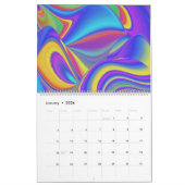 Spirit of Summer Breeze Abstracte 3D Rainbowart Kalender (Jan 2026)