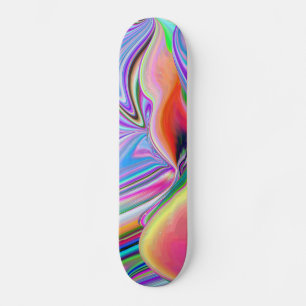 Spirit of Summer Breeze Abstracte 3D Rainbowart Skateboard