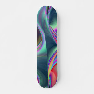 Spirit of Summer Breeze Abstracte 3D Rainbowart Skateboard