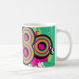 "Spirit of the 80's" filles menthe rose retro mug