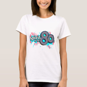 "Spirit of the 80's" is een multi-blues logo T-shirt