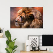 Spirit Of The Lion Art Poster / Imprimer (Bureau à domicile)