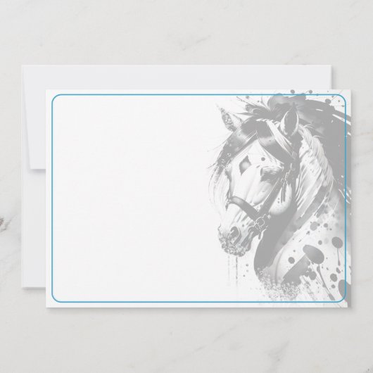 Spirit Pony 10 Anniversaire Invitation (Dos)