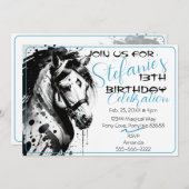 Spirit Pony 10 Anniversaire Invitation (Devant / Derrière)