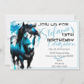 Spirit Pony 17 Anniversaire Invitation (Devant)