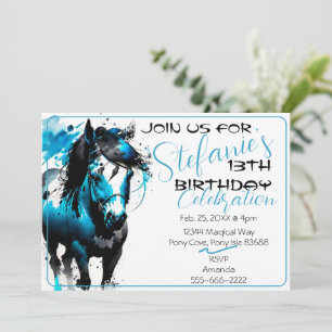 Spirit Pony 17 Anniversaire Invitation