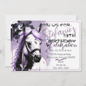 Spirit Pony 26 Anniversaire Invitation (Devant)